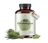 BIONUTRA® Gélules d’herbe d’orge bio hautement dosées - 4800 mg/jour, 270 gélules, véganes, sans additifs, poudre pure, fabriqué en Allemagne