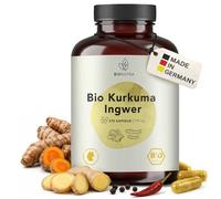 BIONUTRA Gélules de Curcuma et Gingembre Bio, 270 gélules de 700 mg