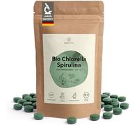 BIONUTRA Spiruline et Chlorella Bio, 1000 comprimés de 250 mg