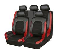 BioNyt Housse Siege Voiture pour Dacia Sandero Stepway Duster 2000-2023 2024, 9 pièces ImperméAble Nonslip Confortable Respirant Cuir Ensembles De Housses Siège Voiture,Red