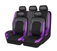 BioNyt Housse Siege Voiture pour Dacia Sandero Stepway Duster 2000-2023 2024, 9 pièces ImperméAble Nonslip Confortable Respirant Cuir Ensembles De Housses Siège Voiture,Purple