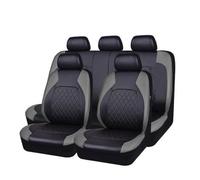 BioNyt Housse Siege Voiture pour Fiat Panda 3 Series (Type 169) 2003-2012, 9 pièces ImperméAble Nonslip Confortable Respirant Cuir Ensembles De Housses Siège Voiture,Grey