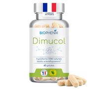 Biophénix Dimucol 100% Végétal 60 Gélules, Régule le Cholestérol | Régule le Cholestérol, Oleuropéine (Olivier), Procédé Exclusif Extraction Intégrale, 0% Excipient/Additif/Produit Chimique
