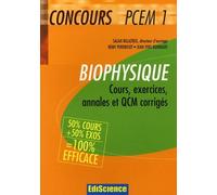 Biophysique: Cours, exercices, annales et QCM corrigés