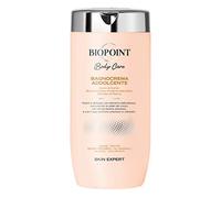 Biopoint - Bain crème adoucissante, nettoyant douche délicat à action nutritive, avec protéines de soie et extrait de pivoine, donne une peau douce et parfumée, 400 ml