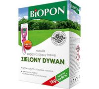 Biopon Engrais pour tapis verts - Engrais pour gazon épais - Engrais pour pelouses denses - 1 kg pour jusqu'à 80 m²