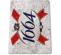Biopracess 1664 Décoration murale en métal Motif bière française Bar Pub France Boutique Store Cave 20,3 x 30,5 cm