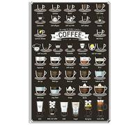 Biopracess Affiche de décoration murale 38 façons de faire un café parfait - Décoration murale de garage - 20,3 x 30,5 cm