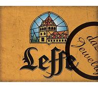 Biopracess Leffe Plaque murale vintage en métal 20,3 x 30,5 cm