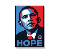 Biopracess Obama Hope Affiche en métal 20,3 x 30,5 cm
