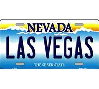 Biopracess Plaque d'immatriculation de l'État de Las Vegas Nevada - 15 x 30 cm