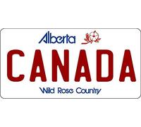 Biopracess Plaque d'immatriculation photo Alberta Canada 15,2 x 30,5 cm