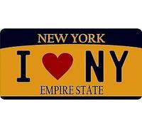 Biopracess Plaque d'immatriculation photo I Love New York 15,2 x 30,5 cm