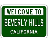 Biopracess Plaque en métal 20,3 x 30,5 cm Beverly Hills, Californie