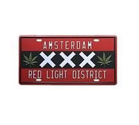 Biopracess Plaque en métal Amsterdam 20,3 x 30,5 cm