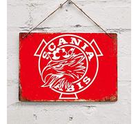 Biopracess Plaque murale vintage en métal Scania Vabis Trucks 20,3 x 30,5 cm