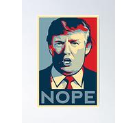Biopracess Poster humoristique en métal Nope Trump Lincoln Project 2020 - 20,3 x 30,5 cm