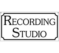 Biopracess Recording Studio Plaque en métal en aluminium 20,3 x 30,5 cm