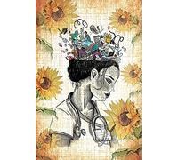 Bioprocess Affiche d'infirmière - Décoration murale - Cadeau pour infirmière rustique - Décoration murale sur toile - 20,3 x 30,5 cm