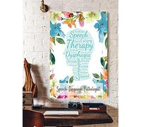 Bioprocess Affiche orthophoniste - 20,3 x 30,5 cm - Décoration murale - Poster en métal - 20,3 x 30,5 cm