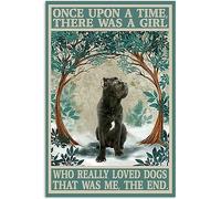 Bioprocess Cane Corso Affiche « Once Upon A Time » - Décoration murale pour la maison - Plaque en métal - 20,3 x 30,5 cm