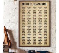 Bioprocess Motogp Motor Gp Champions Knowledge For Bar Music Club Man Cave Room Décoration murale Affiche en métal 20,3 x 30,5 cm