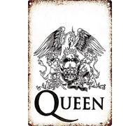 Bioprocess Plaque décorative en métal Queen Rock - 20,3 x 30,5 cm