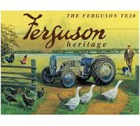 Bioprocess Plaque murale rétro en métal Motif tracteur Ferguson 30 x 20 cm