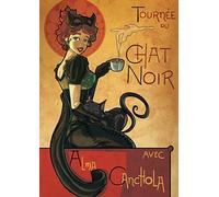 Bioprocess Poster Chat Noir 1895 Chat noir - Décoration murale - 20,3 x 30,5 cm