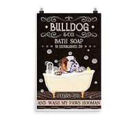 Bioprocess Poster mural avec savon de bain en forme de chien - 20,3 x 30,5 cm