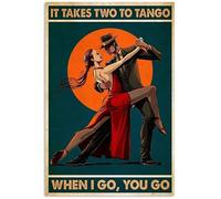 Bioprocess Poster mural en métal « It Takes Two to Tango » - 20,3 x 30,5 cm