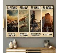 Bioprocess Poster vintage Triathlon Be Strong - Triathlon Ironman Champion du monde de triathlon Corporation Natation Cyclisme Running - Plaque en métal - 20,3 x 30,5 cm