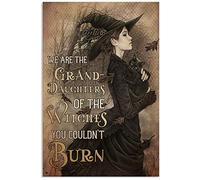 Bioprocess We Are The Grand Daughters Of The Witches You Couldn¡¯T Burn Bar Pub Garage Diner Cafe Décoration Murale Maison Affiche Art Affiche Rétro Décoration Murale Affiche Métal 20,3 x 30,5 cm