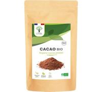 BIOPTIMAL - Cacao Bio en Poudre - Chocolat Chaud Pâtisserie Dessert - Goût Intense - Sans sucre - Faible en Matières Grasses - Non Alcalinisé - 100% Fève Cacao - Conditionné en France - Ecocert - 300g