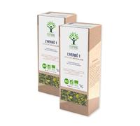 BIOPTIMAL - Infusion Bio L'Herbô 1 - Confort Articulaire - Tisane de Reine des Prés, Cassis, Frêne, Tilleul et Gingembre - Complexe de Plantes pour Articulations Souples - Fabriqué en France - 2x70g