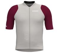 Maillot Bioracer Icon 2025 manches courtes gris clair bordeaux enfant - 140