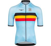 Bioracer Official Team Belgium 2023 Icon Classic Cycling Shirt for Men Blue Size M Blue Size M Single Item