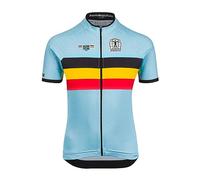 Bioracer - Official Team Belgium (2023) - Maillot de Cyclisme Enfant Icon Classic - Bleu - Taille 152