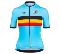 Maillot Bioracer Belgium Icon Classic manche courte bleu femme - L