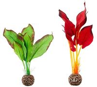biOrb Jeu de plantes en soie S en vert et rouge