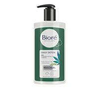 BIORÉ Daily Detox Gel nettoyant - Avec huile de graines de cannabis Sativa bio - Élimine la saleté, le sébum et les impuretés - Pour tous les types de peau - 200 ml