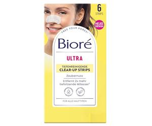 Biore Lot de 2 packs de 6 bandes nettoyantes pour le nez en profondeur - Witch Hazel - Élimine les points noirs profonds