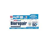 Biorepair, Advanced Lot de 3 dentifrices de protection complète 50+ pour adultes Over 50 avec MicroRepair, probiotiques et extraits d'antioxydants, sans fluorure, 3 x 75 ml