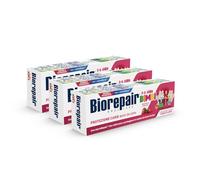 Biorepair, Biorepair Lot de 3 tubes de dentifrice pour enfants de 0 à 6 ans sans fluorure goût fraise anticariens pour des gencives saines 50 ml