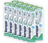 Biorepair, Brosse à dents Total avec poils moyens, antibactérien - 12 brosses à dents