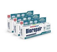 Biorepair, Dentifrice avancé avec bouclier actif contre les caries - 3 paquets de 75 ml - Anti-acariens et bactériens - Combat la plaque dentaire et les caries - Protège le vernis contre les