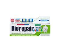 Biorepair, Dentifrice Junior pour enfants de 6 à 12 ans, sans fluorure, avec vitamine E, antioxydant, pour des gencives saines, goût menthe rafraîchissant, 75 ml