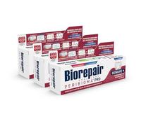 Biorepair, Dentifrice Peribioma, Pro Gingives +, 3 paquets de 75 ml, pour microbiologie buccale normale, prévient les saignements des gencives et protège contre la plaque gingivale