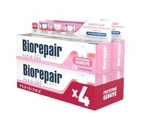 Biorepair, Dentifrice Protection des gencives Perbiome, 4 paquets de 60 ml, combat les problèmes de gencives, avec probiotiques, acide hyaluronique hydratant, sans fluor