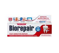 Biorepair, Fast Sensitive Repair Dentifrice 12 paquets de 75 ml Réduit la sensibilité des dents et soulage la douleur des dents sensibles en 30 secondes, protège et répare le vernis à ongles